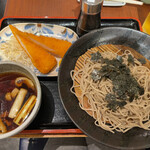 みやび - イカフライと名古屋コーチンつけ蕎麦