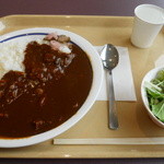 カレー香房 - ビーフカレー（大盛）＆サラダ
