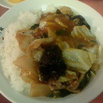 江南春 - 蕃茄（火会）飯／豚肉トマト煮めし６３０円（平成２５年８月）