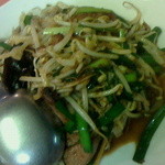 江南春 - 猪肝韮菜／ニラレバ炒め６３０円（平成２５年８月）