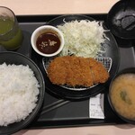Matsunoya - 味噌ロースカツ定食690円がキャンペーンで500円、ご飯大盛り無料(2023,6,18)