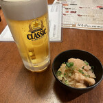 飲み喰い処 みんなでこれるもん - ビールとお通し