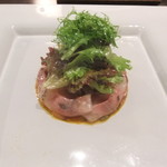 エノテカ・ラ・リコルマ - 2013/08　イタリア産唐辛子をきかせた函館産釣り鯵のマリネ