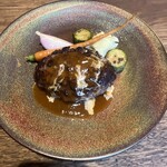 Bistro Hamaif - 南信州の鹿肉100%レアハンバーグ