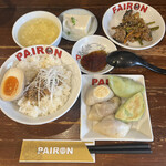 PAIRON - ⑥番の２種の餃子定食¥900-