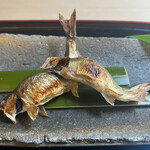 山玄茶 - 安曇川の鮎の生姜醤油焼き