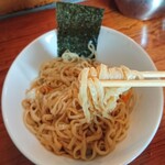 浜堂ラーメン - 海老醤油そばの麺のリフトアップ１