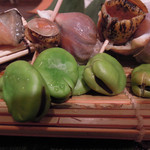 魚菜 由良 - 八寸＠空豆