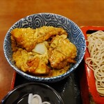 稲荷蕎麦　萬盛 - ミニ鶏天とじ丼 ♪