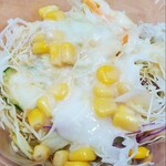 松屋 - 生野菜（フレンチドレッシング&甘い焼肉のタレ）