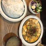 キッチン あずま - 本日の日替り　洋風マーボー（サラダ、ライス、味噌汁、コーヒー付き）1,000円