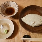 蕎麦おさめ - 粗挽きそばがき