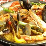 Seafood paella (2-3 servings)