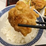 大品川中華街 - 冷えた唐揚げが残念