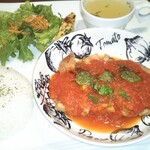 雪詩慕雲 - ワンプレートランチ   チキンのトマトソース。