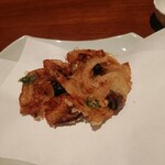 Ake Maya Matsuya Maten - 玉葱と三つ葉の鰻のかき揚げ