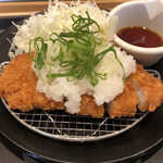 松のや - 鬼おろしポン酢ロースかつ定食(¥500)