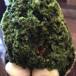 甘味処 桝屋 - 中を掘ると金時 小豆がヒョコっと顔を出す