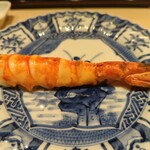 すし 良月 - ボタンエビの炭火焼き