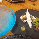 活海酒 - 穴子の白焼き