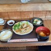 Kaamadonotako - 自家製塩ダレの豚トロ鉄板焼き定食　700円税込
