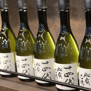 肉に合う希少な日本酒も各種取り揃えてます。
