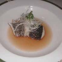 ジャスミンガーデン - 鱸の蒸しもの　魚醤ソース