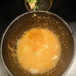 つけ麺無心 - スープ割