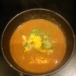 tsukememmushin - 味噌豚骨つけ麺のスープ