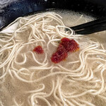 七輪さく - 辛味ニンニク入れると二味変わりますよ！