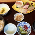 和食波奈 - 平日限定 麦とろご飯と刺身御膳¥1.210