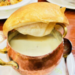 ロス・アンジェルス - 当店自慢のきのこスープ　オープン