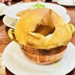 ロス・アンジェルス - 当店自慢のきのこスープ  カット後