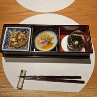 のどぐろ専門店 赤坂 かなめ - のどぐろ入り先付け三品