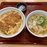 Nakau - 2020/10/23 カツ丼+鶏塩うどん（小）セット