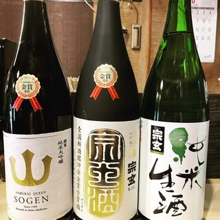 こだわりの日本酒◆酒蔵まで直接足を運ぶなど厳選した品揃え