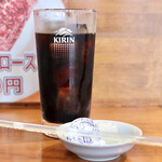 焼肉ホルモン 獅丸 - 食後のアイスコーヒー