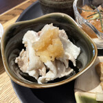 Daininngu poto goryoukaku - 菜の花豚の冷しゃぶおろしポン酢