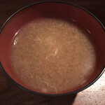 Tonkatsu Katsusei - なめことネギのみそ汁。