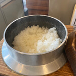 とんかつ 蒼樹 - 炊き立てご飯。