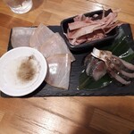 居酒屋 楽が気 - 海の生ハムづくし１１００円