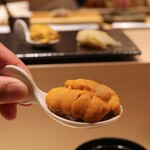 新橋 天鮨 - 雲丹食べ比べ