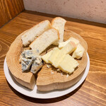 Assortment of 3 types of cheese