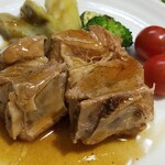 キッチン ブルー グローブ - 反対側から