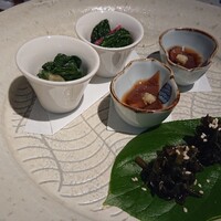 蕎麦懐石 無庵 - おつまみ三種