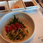 ビフテキのカワムラ - 特選和牛の炙り　ポン酢仕立て