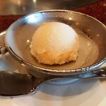 ビフテキのカワムラ - シャーベット（桃）