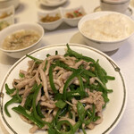 中国飯店 - 青椒肉絲定食