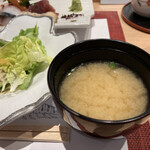 鮨政庭 - あさりの味噌汁