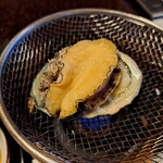 福松荘 - アワビの踊り焼き　　絶品！